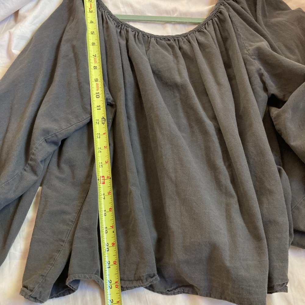 Gather Blouse in Ink Size Small - Picture 3 of 15